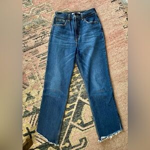 Levi Dark Blue 70s high slim straight Leg Jeans-sz26